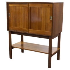 Mid Century Cherry and Teak Cabinet, 1960s