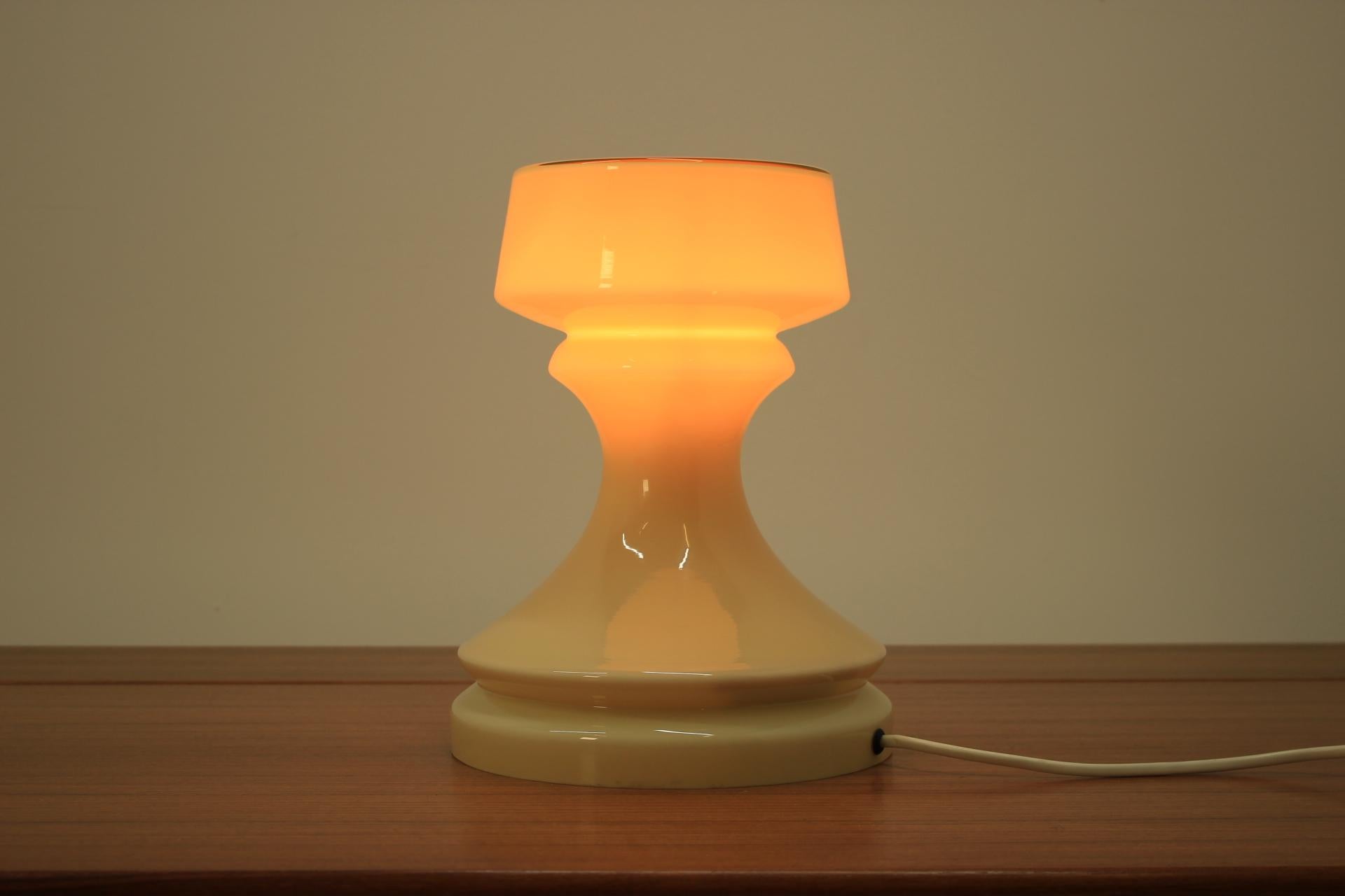 Czech Mid Century Chess Figure Lamp, Tower, Ivan Jakes, 1970s For Sale