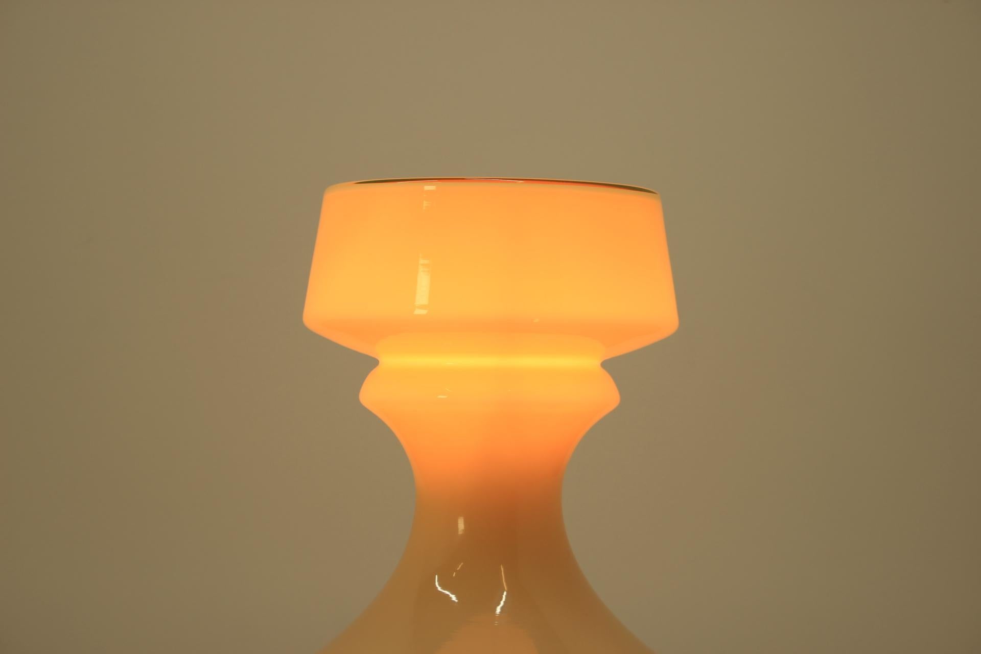 Mid Century Chess Figure Lamp, Tower, Ivan Jakes, 1970s In Good Condition For Sale In Praha, CZ