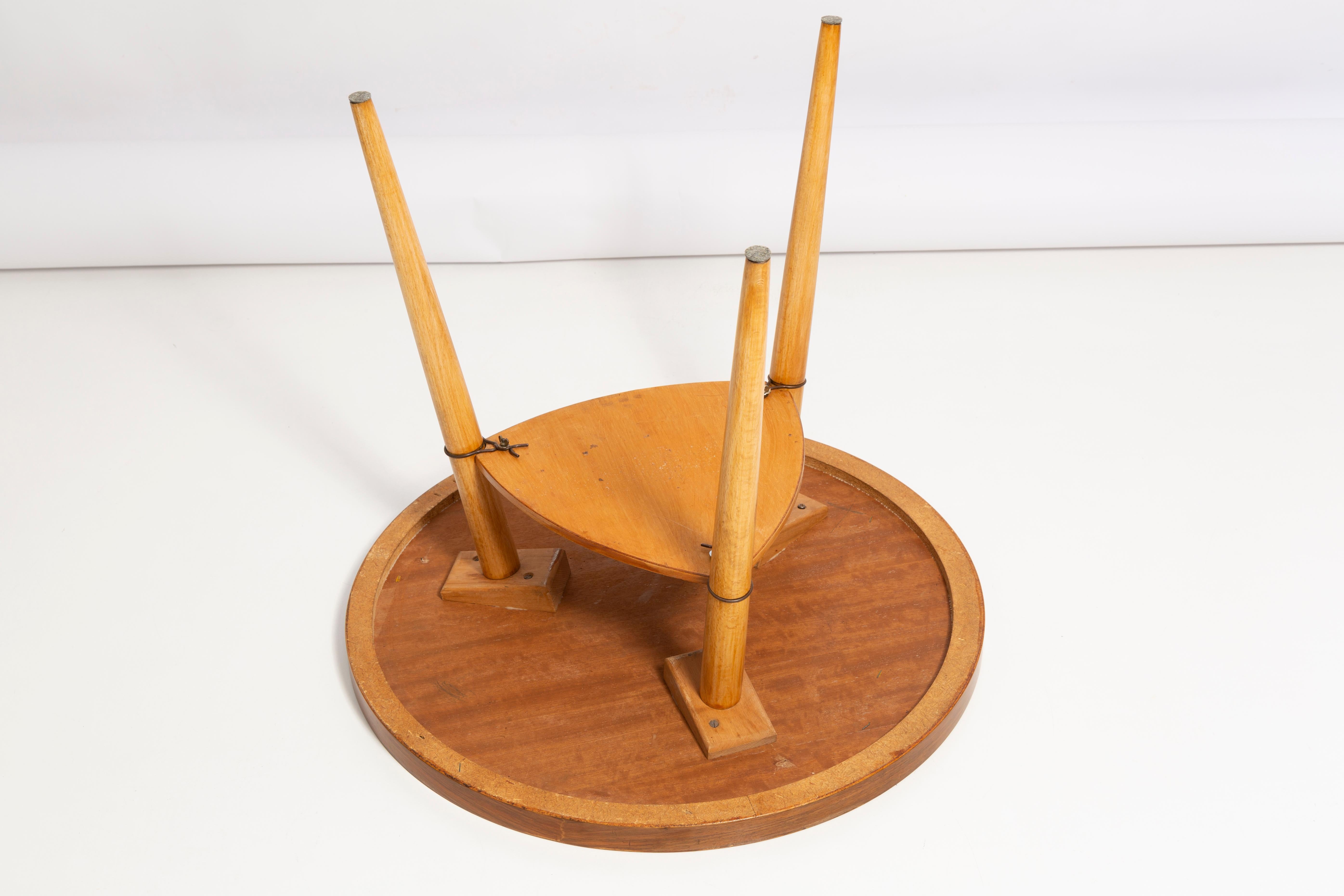 Mid-Century Chess Game Table, Vintage, Beechwood, Europe, 1960s 1