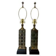 Mid Century Chess Table Lamps by Laurel Lamp Company, 1960's