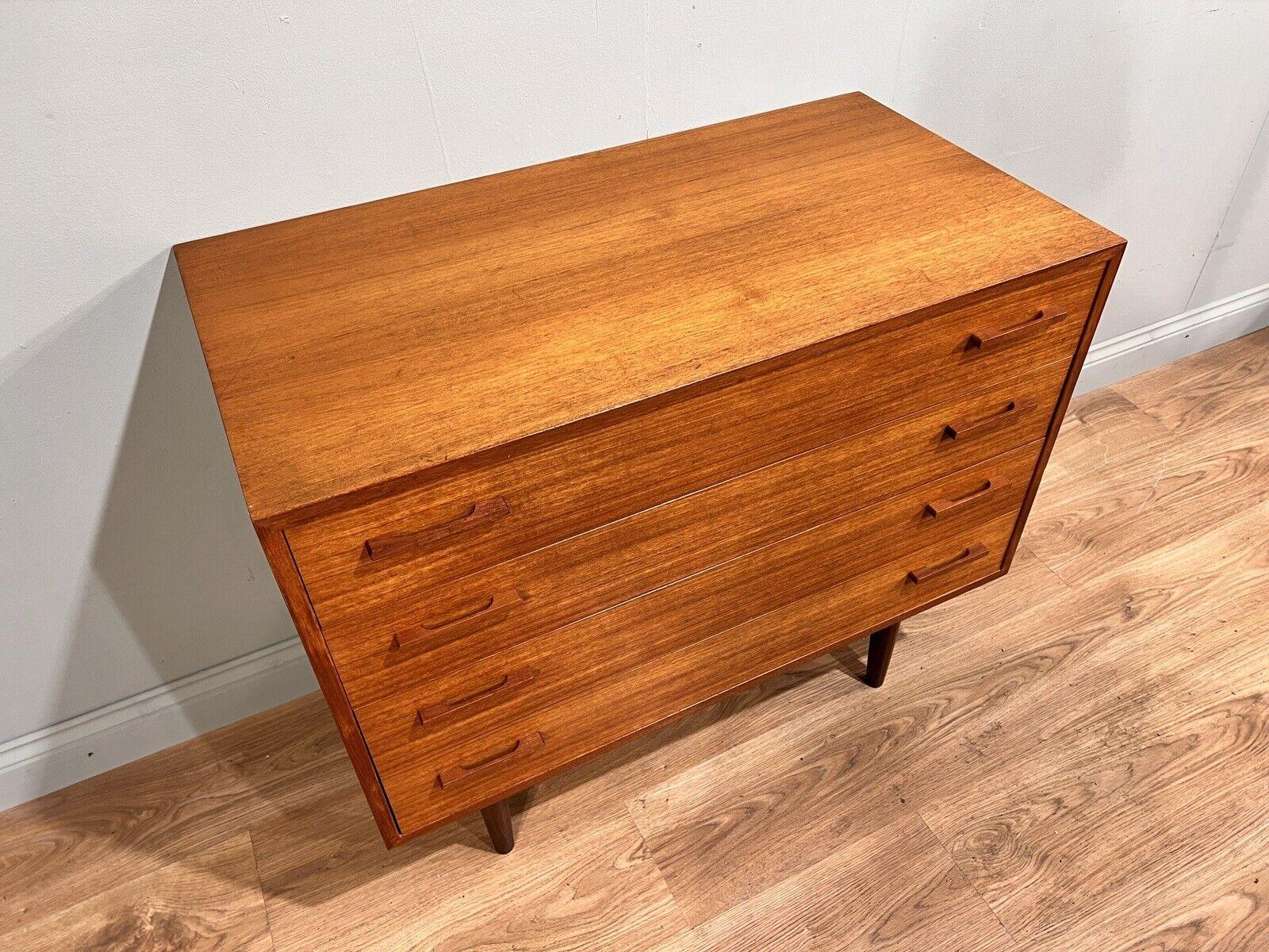 Mid Century Chest Drawers Danish Furniture by Kia Kristiansen 60s For Sale 7