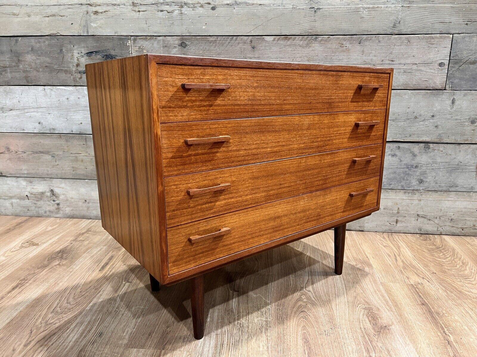 Teak Mid Century Chest Drawers Danish Furniture by Kia Kristiansen 60s For Sale