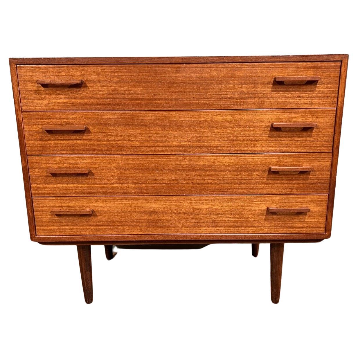 Mid Century Chest Drawers Danish Furniture by Kia Kristiansen 60s For Sale