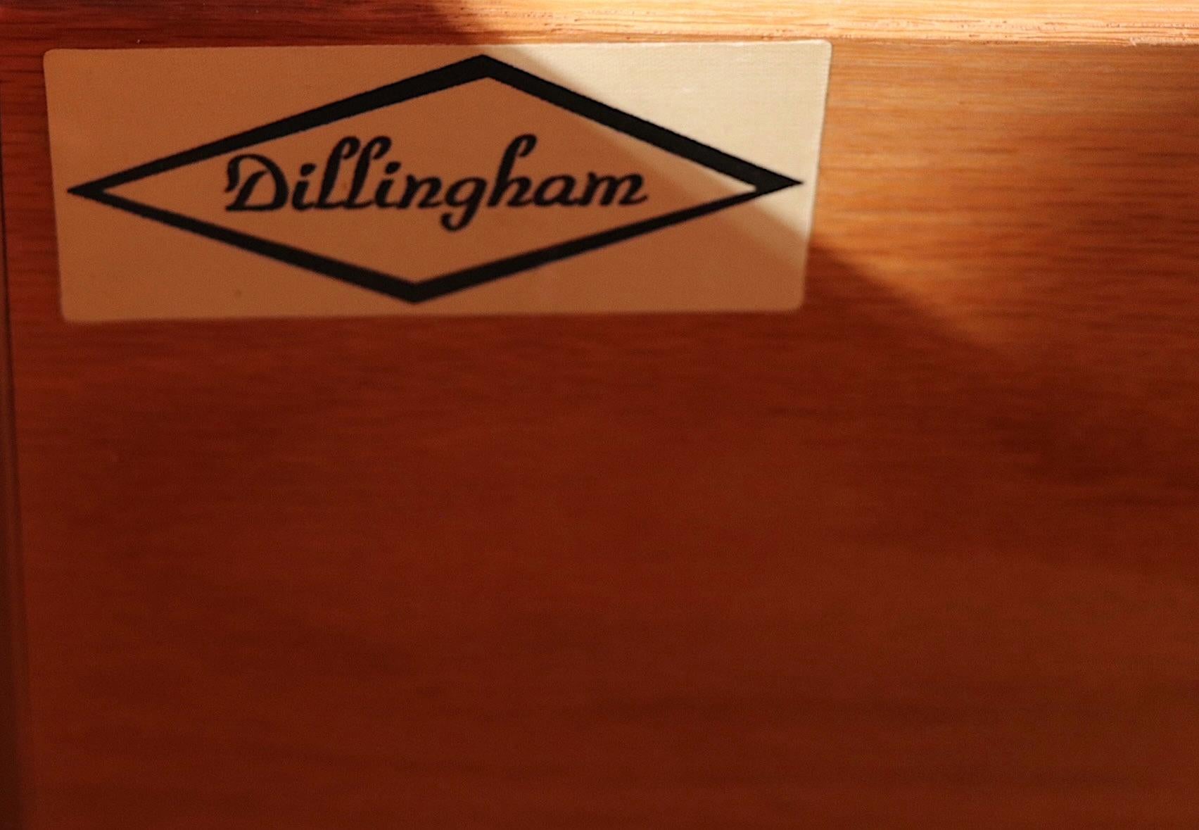 Walnut Mid Century Chest Dresser Chifferobe by Dillingham att. to Baughman c 1960/1970s For Sale