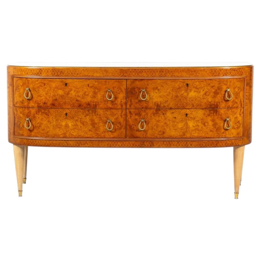 Commode du milieu du siècle attribuée à Paolo Buffa, Italie, années 1950