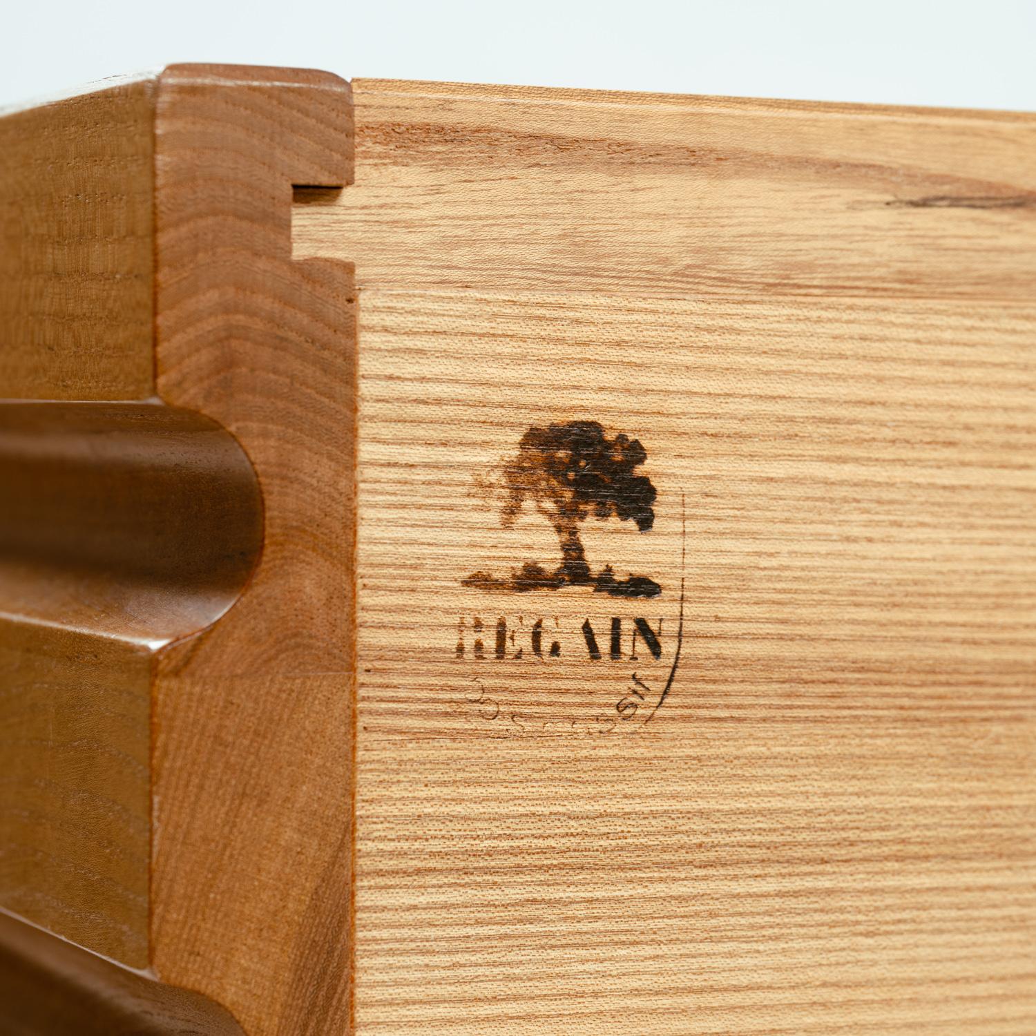 Mid-Century Chest of Drawers by Maison Regain, sculptural elmwood,  1970s France For Sale 5