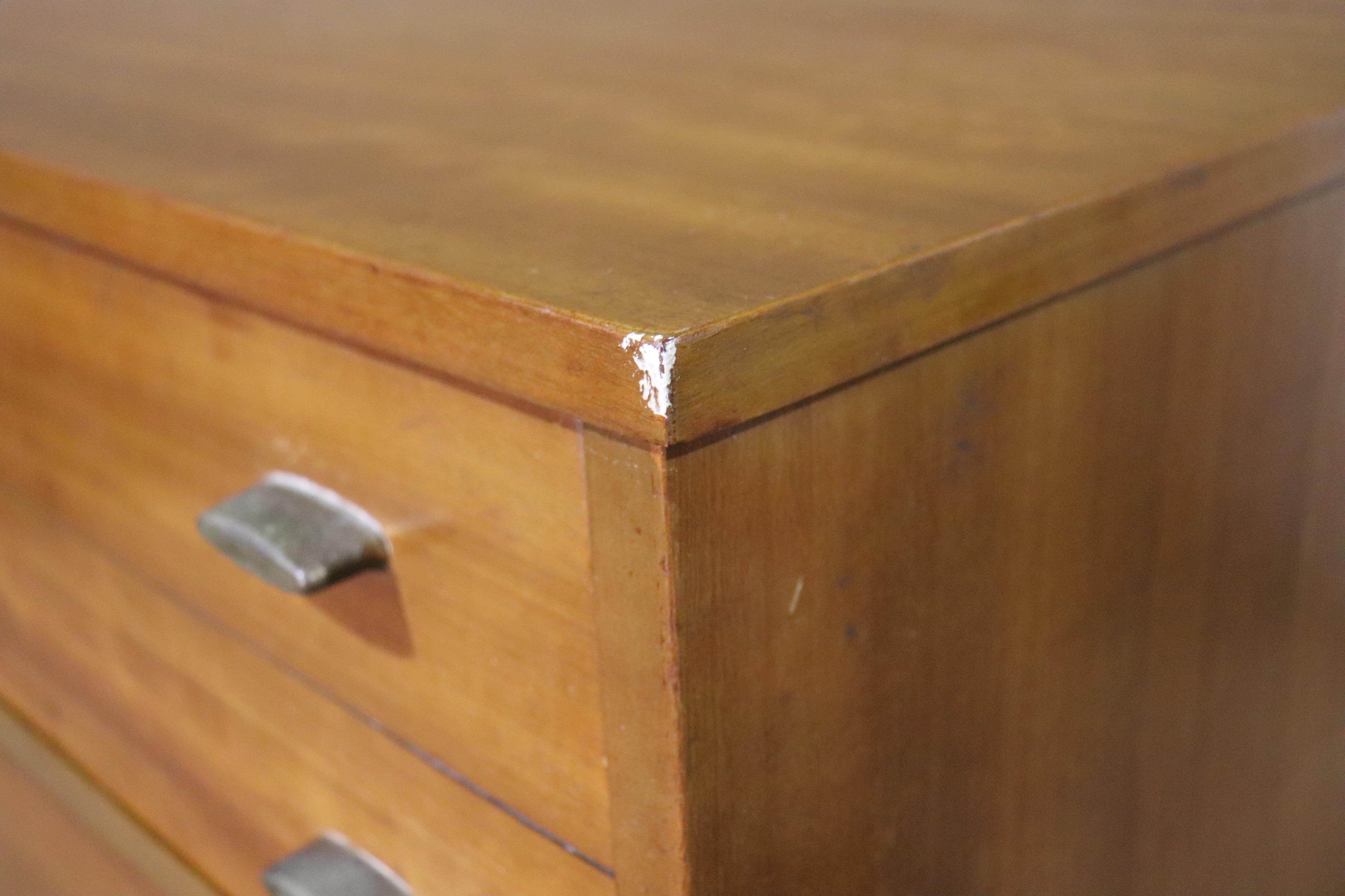 Walnut Mid-Century Chest of Drawers For Sale