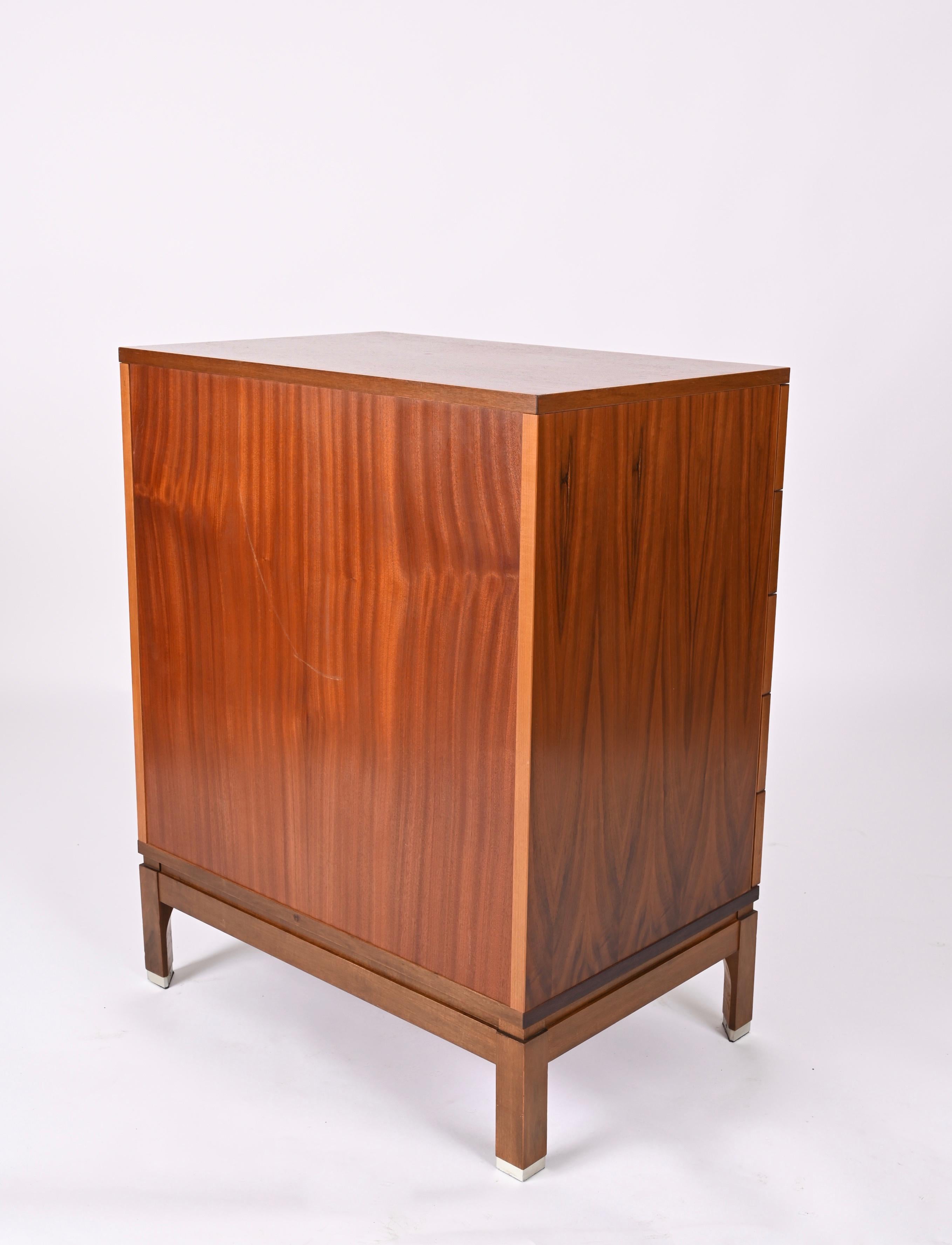 Mid-Century Chest of Drawers in Walnut by Ico Parisi for MIM Roma, Italy 1960s For Sale 13