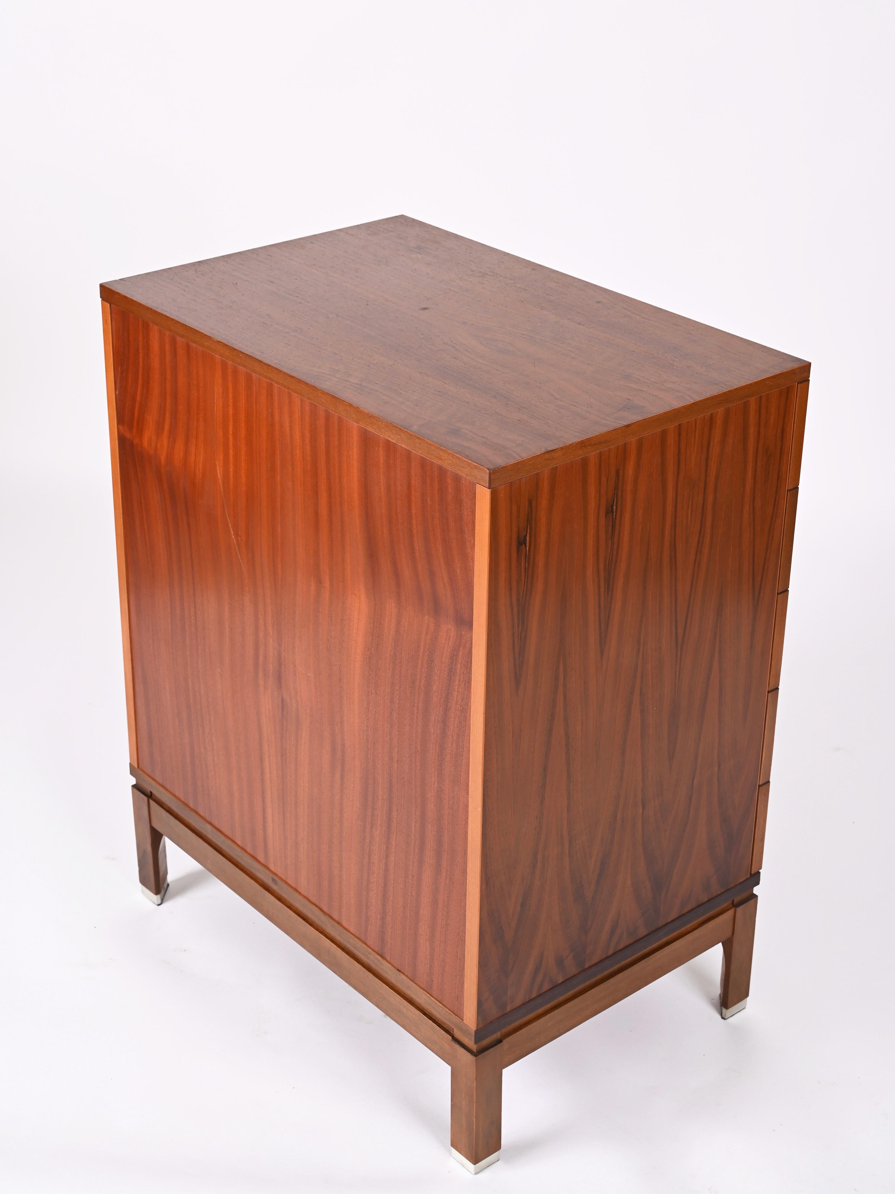 Mid-Century Chest of Drawers in Walnut by Ico Parisi for MIM Roma, Italy 1960s For Sale 14