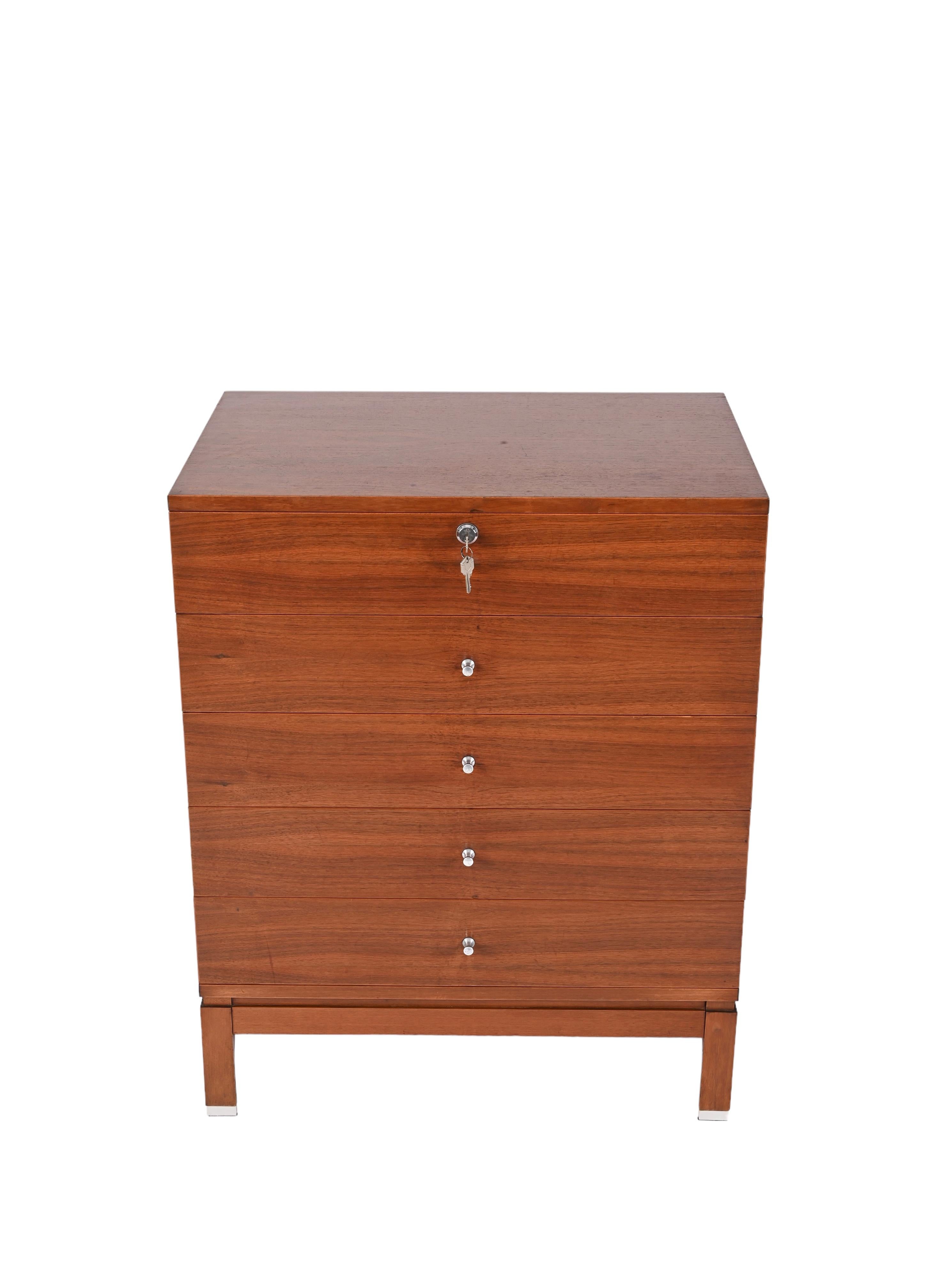 20th Century Mid-Century Chest of Drawers in Walnut by Ico Parisi for MIM Roma, Italy 1960s For Sale