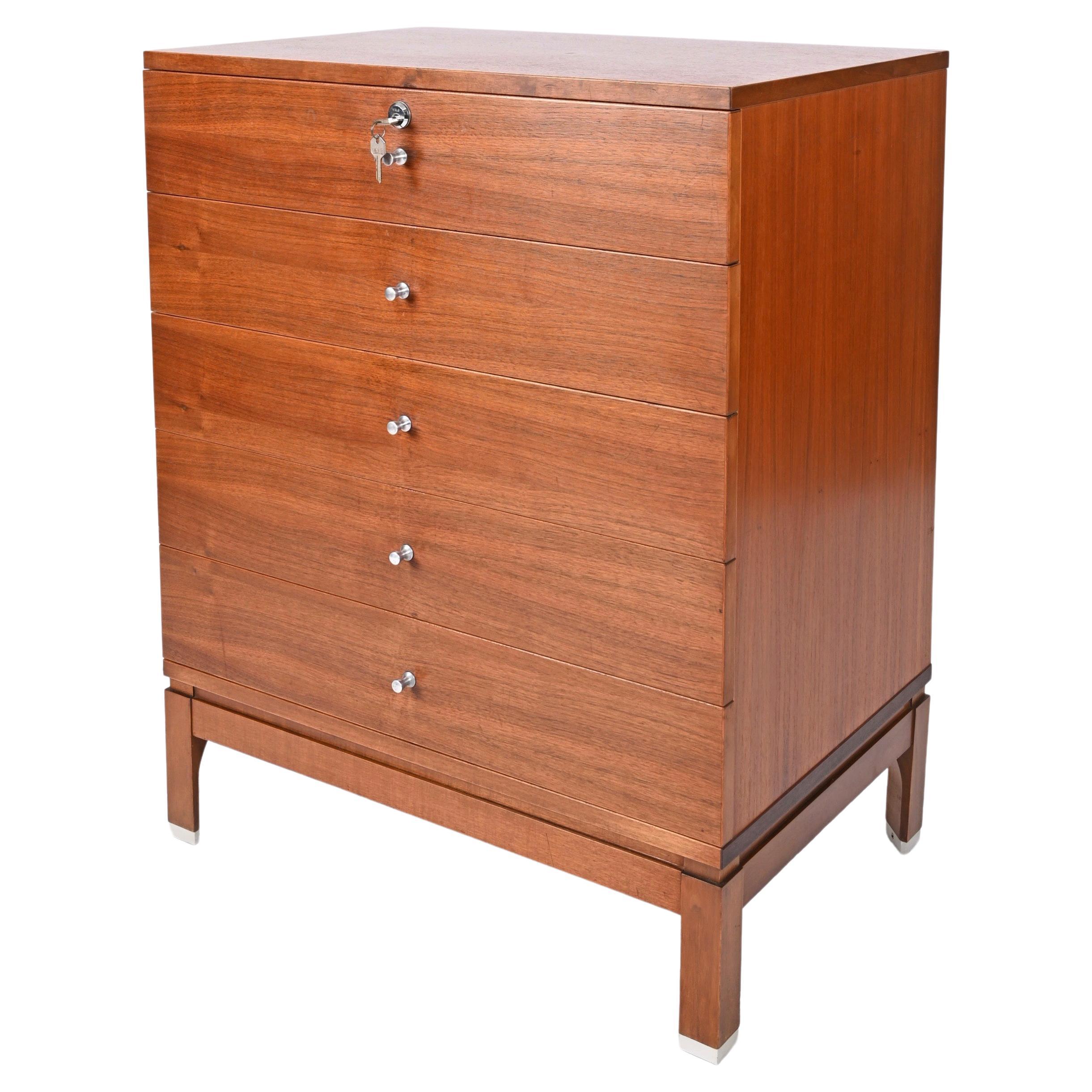Mid-Century Chest of Drawers in Walnut by Ico Parisi for MIM Roma, Italy 1960s