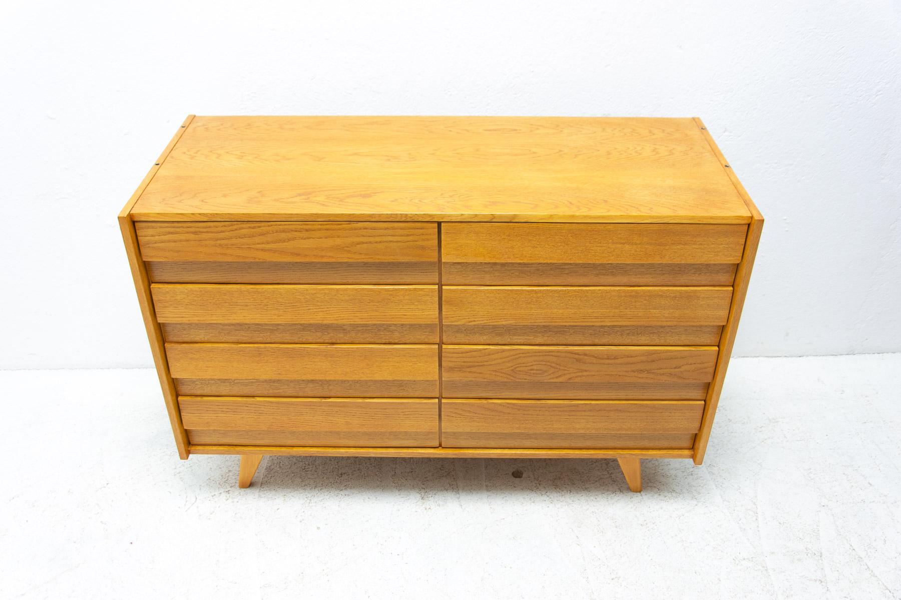 20th Century Mid century chest of drawers No. U-453 by Jiri Jiroutek, Czechoslovakia, 1960´s For Sale
