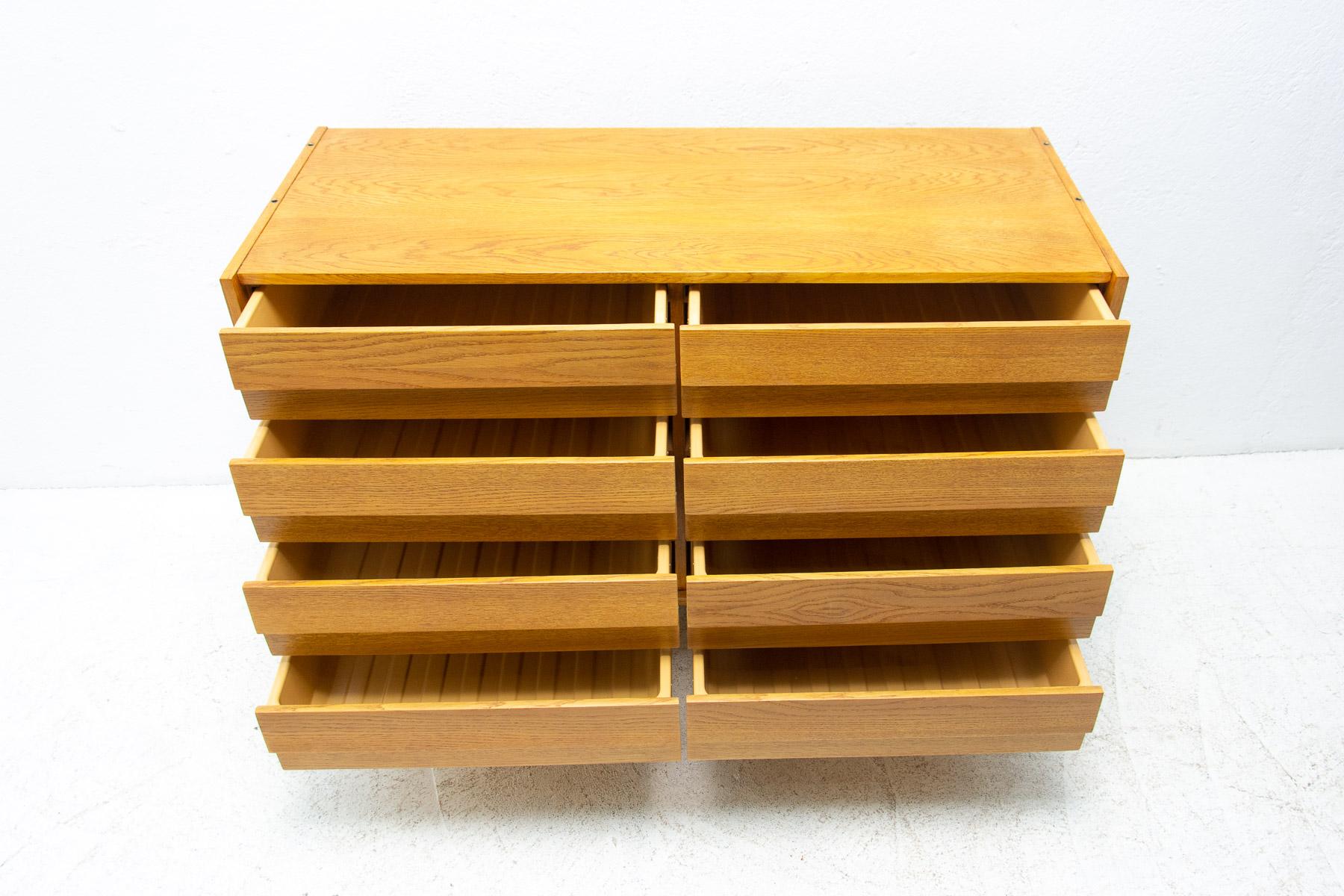 Plastic Mid century chest of drawers No. U-453 by Jiri Jiroutek, Czechoslovakia, 1960´s For Sale