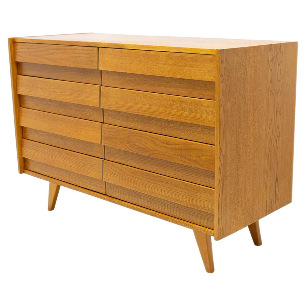 Mid century chest of drawers No. U-453 by Jiri Jiroutek, Czechoslovakia, 1960´s For Sale