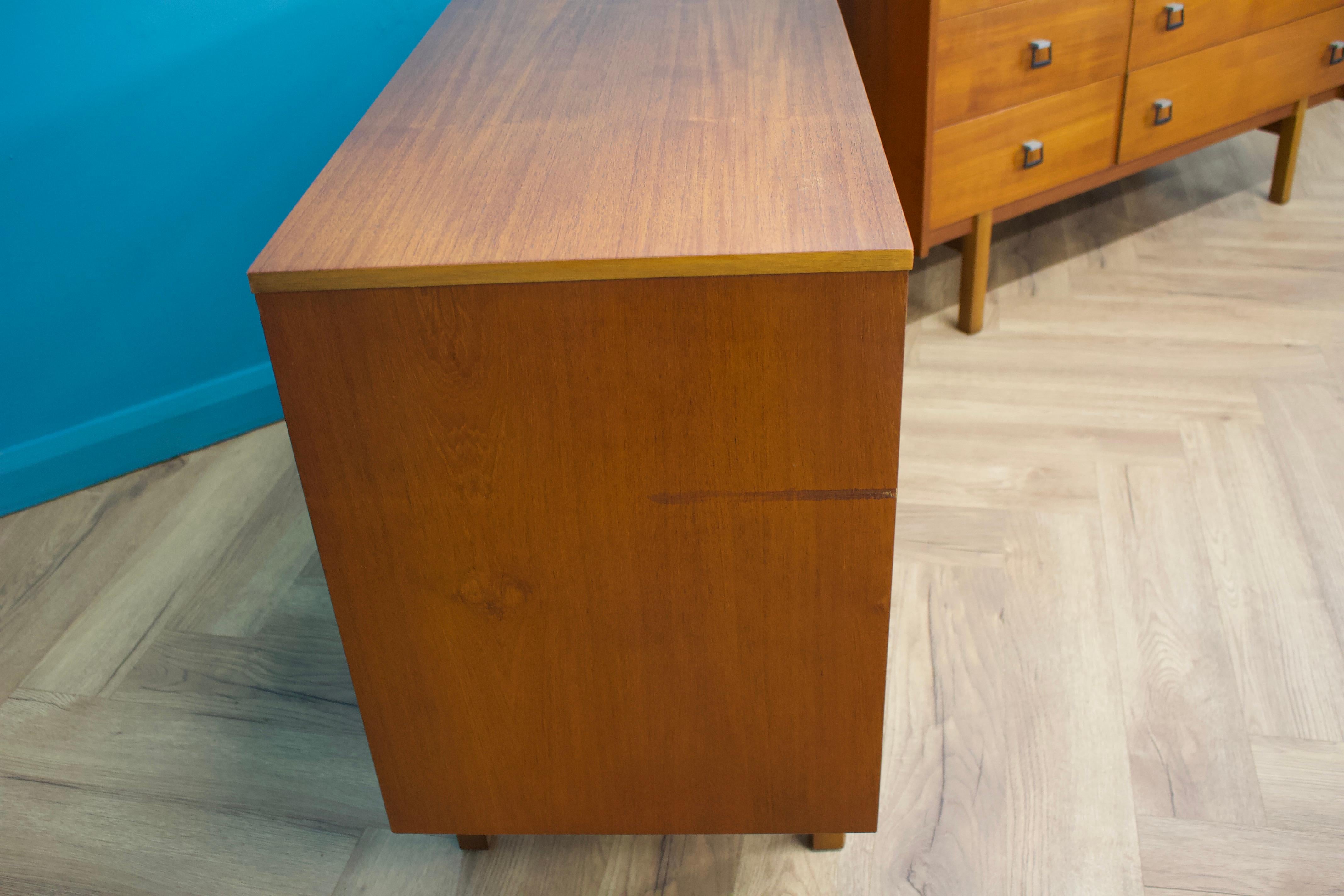 Mid-Century Chest of Drawers or Compact Sideboard in Teak from Symbol, 1960s 3