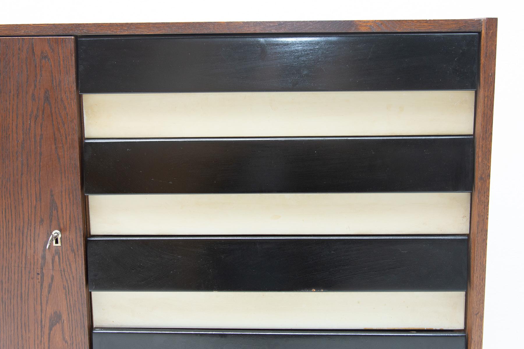 Cassettiera di metà secolo U-458 di Jiri Jiroutek, Cecoslovacchia, 1960 in vendita 7