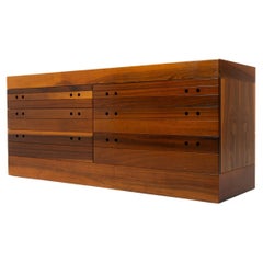 Cómoda de mediados de siglo, nogal, años 60