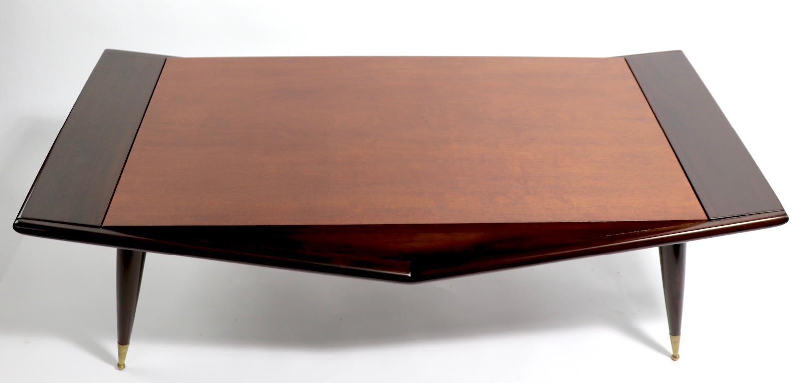 Mid Century Chevron Base Coffee Table by Gordons Fine Furniture 2