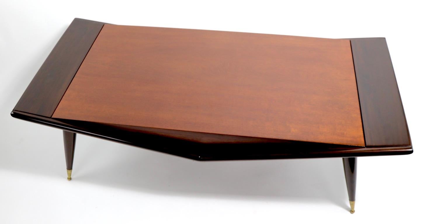 Mid Century Chevron Base Coffee Table by Gordons Fine Furniture 6