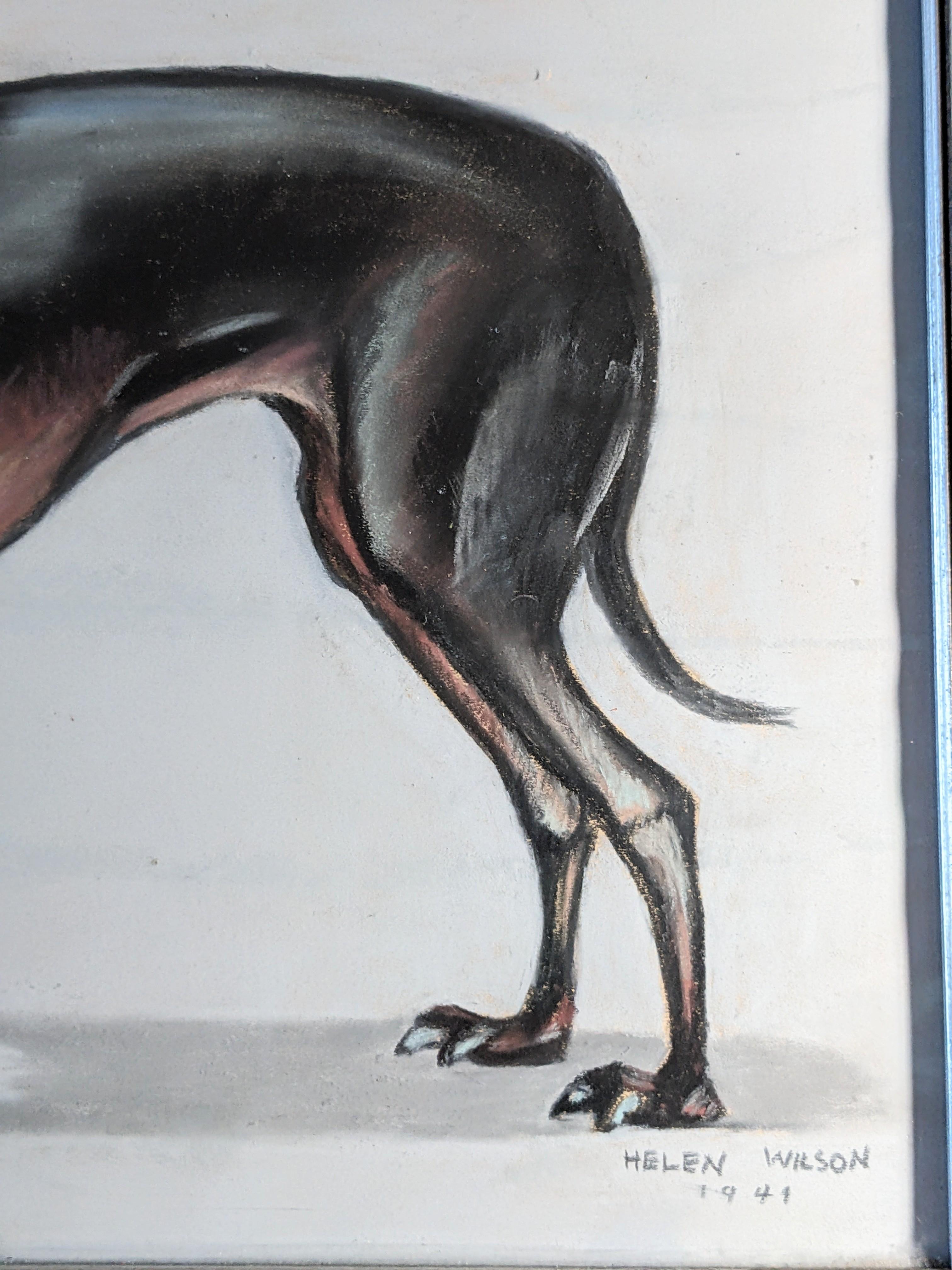 Mid-20th Century Mid Century Chihuahua Painting 