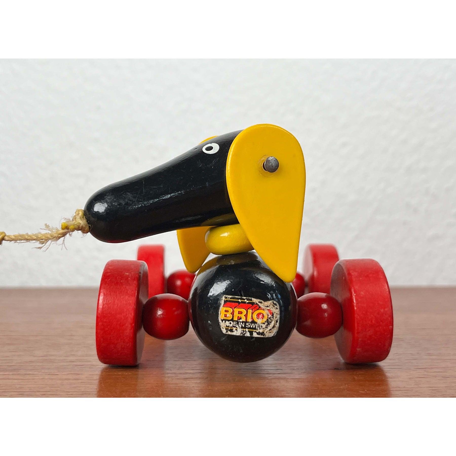 Giocattolo per cani Wiener in legno per bambini di metà secolo di Brio, Svezia, anni '60 in vendita 3