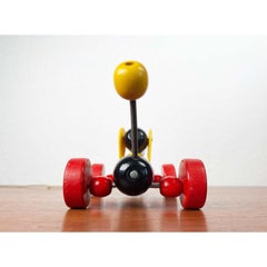 Mid-Century Children Wooden Wiener Dog Toy from Brio, Sweden, 1960s