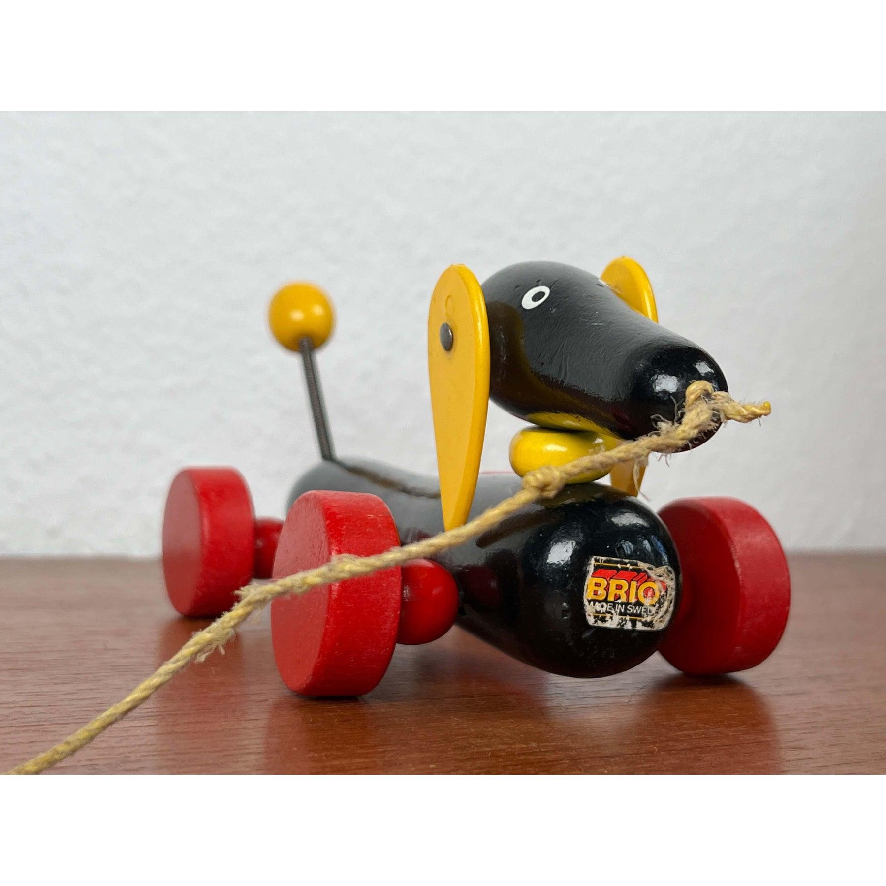 Giocattolo per cani Wiener in legno per bambini di metà secolo di Brio, Svezia, anni '60 in vendita 1