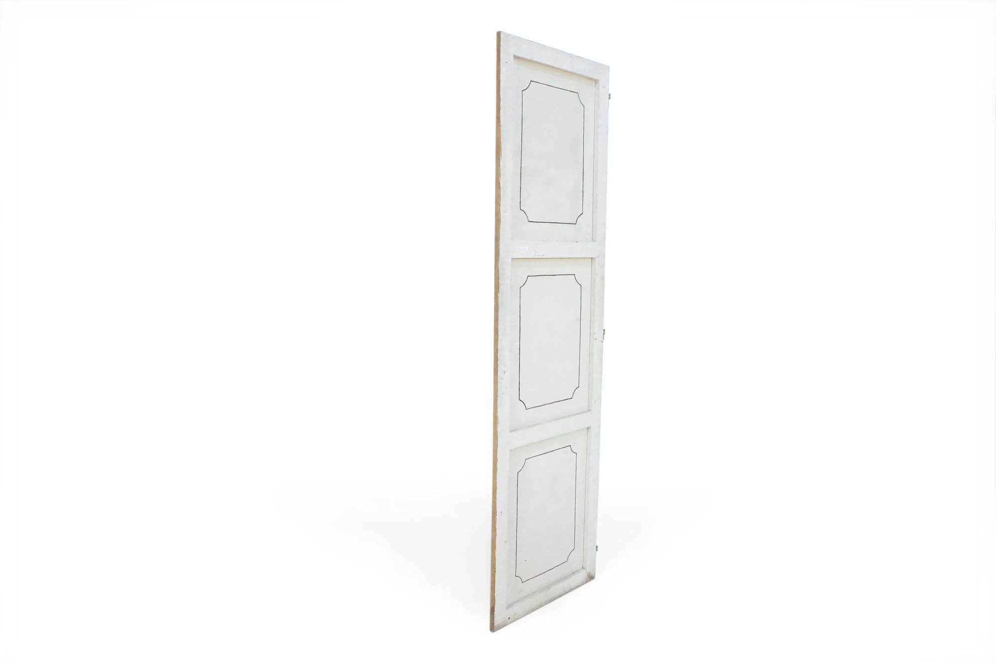 Mid-Century Modern Paravent chinois à quatre panneaux beige et arbre à fleurs du milieu du siècle dernier en vente