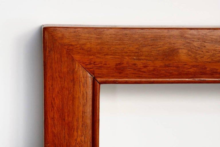 Midcentury Chinese Carved Hardwood Geometric Headboard at 1stDibs