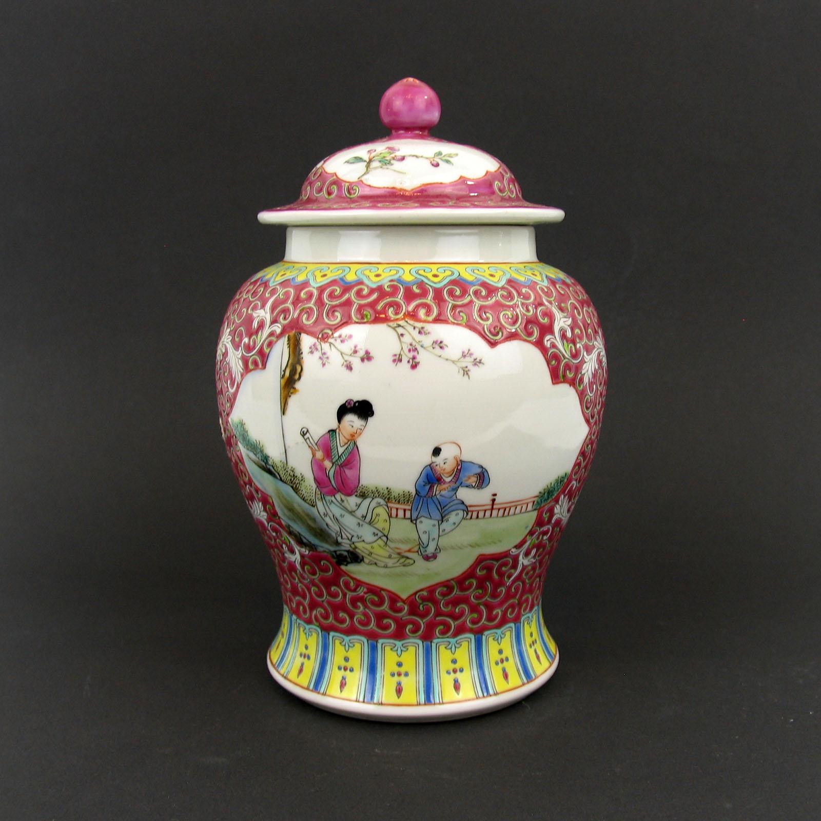 porcelain pot with lid