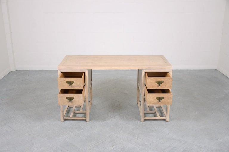 MidCentury Modern Partner Desk For Sale at 1stDibs