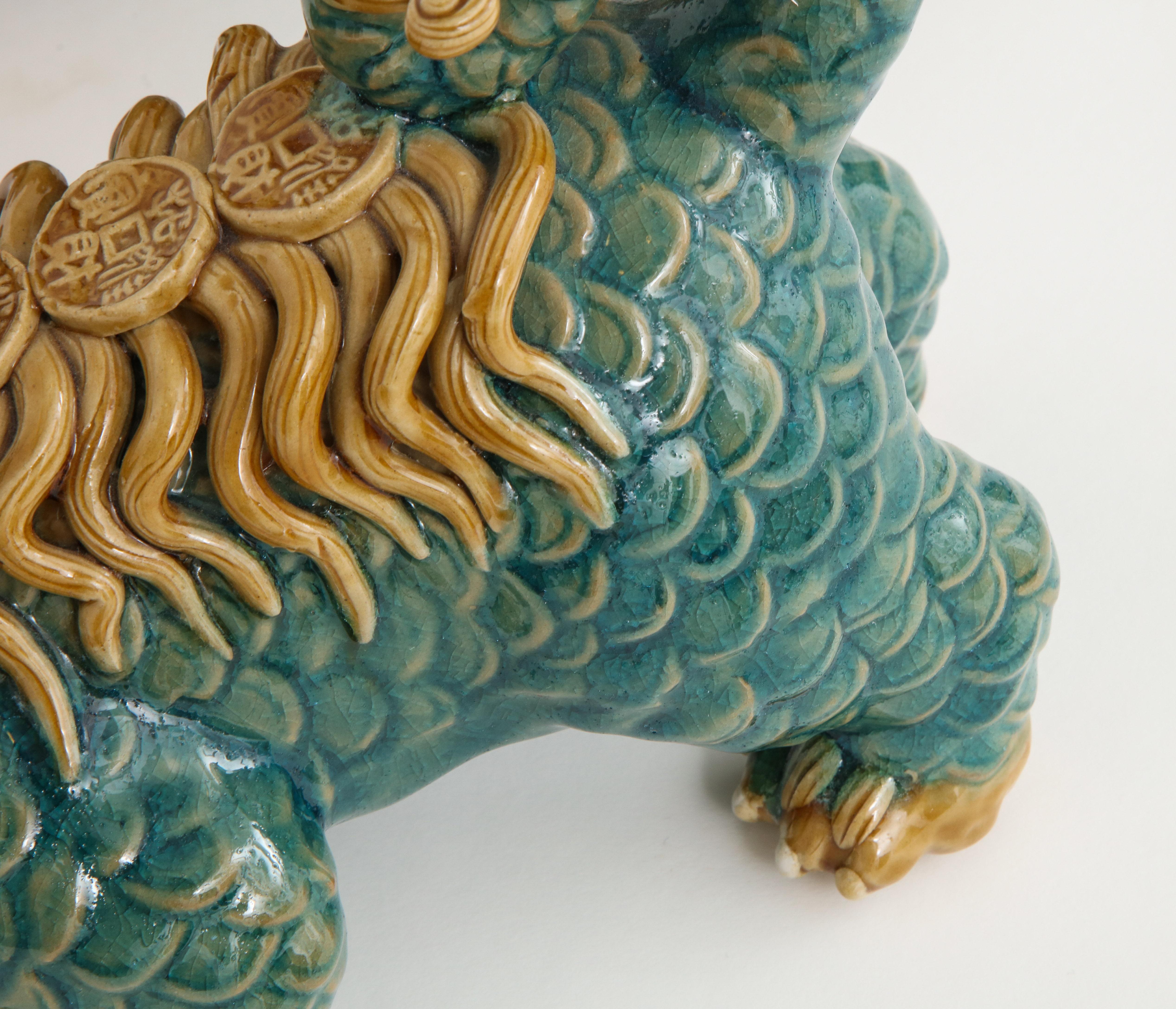 Midcentury Chinese Porcelain Foo Dogs 1