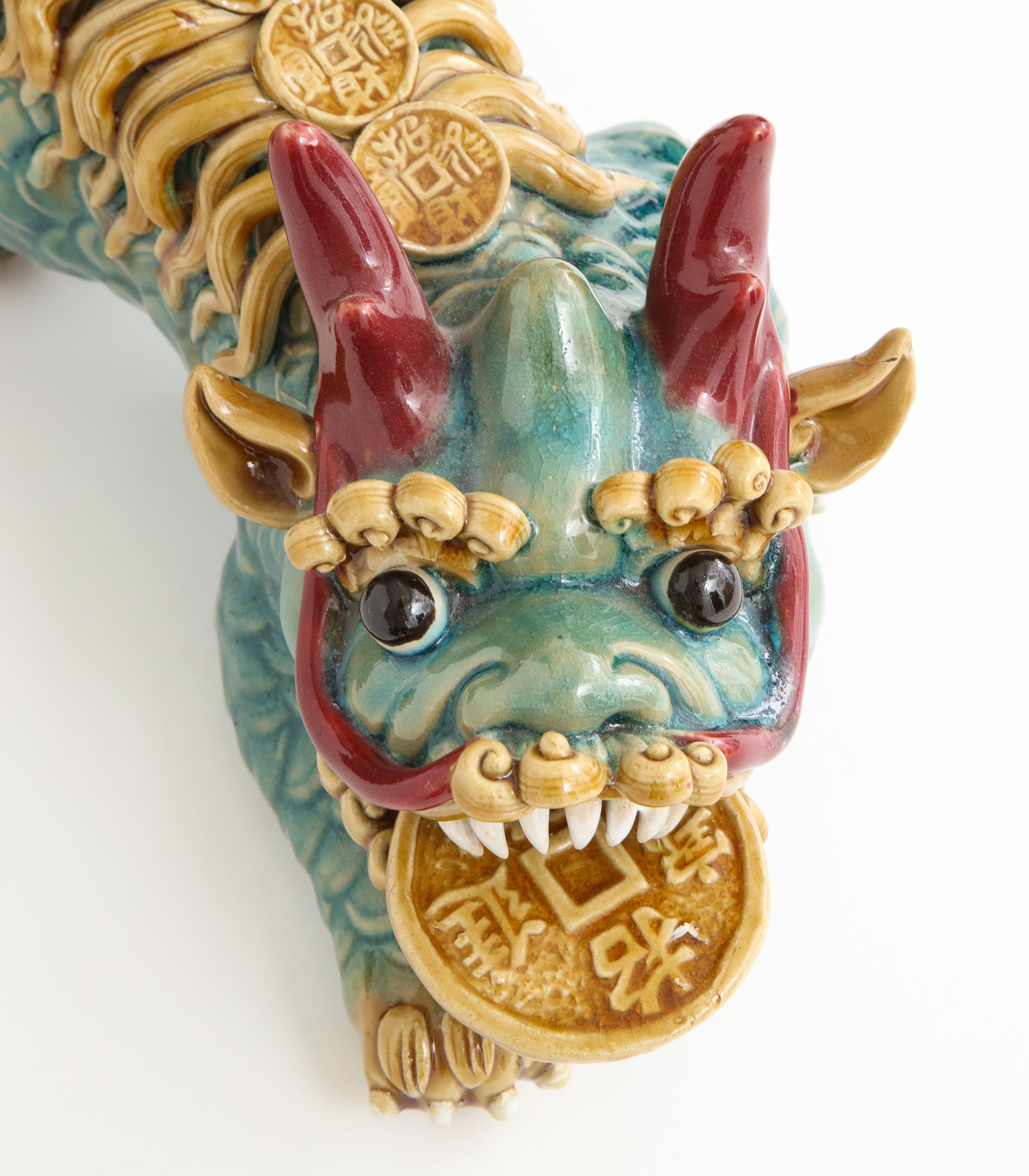 Midcentury Chinese Porcelain Foo Dogs 3