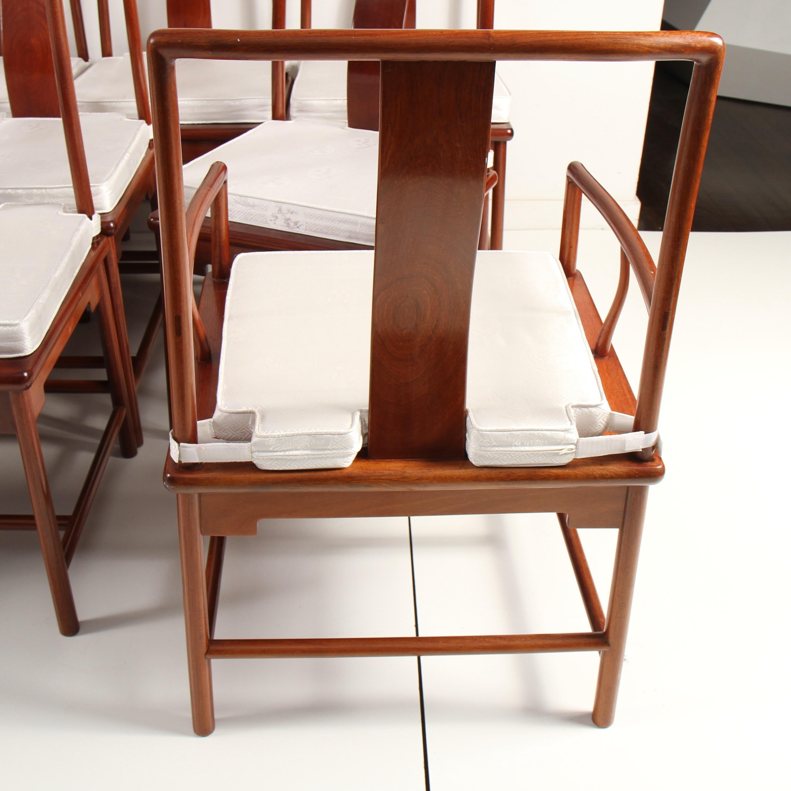 Midcentury Chinese Rosewood Dining Chairs 1