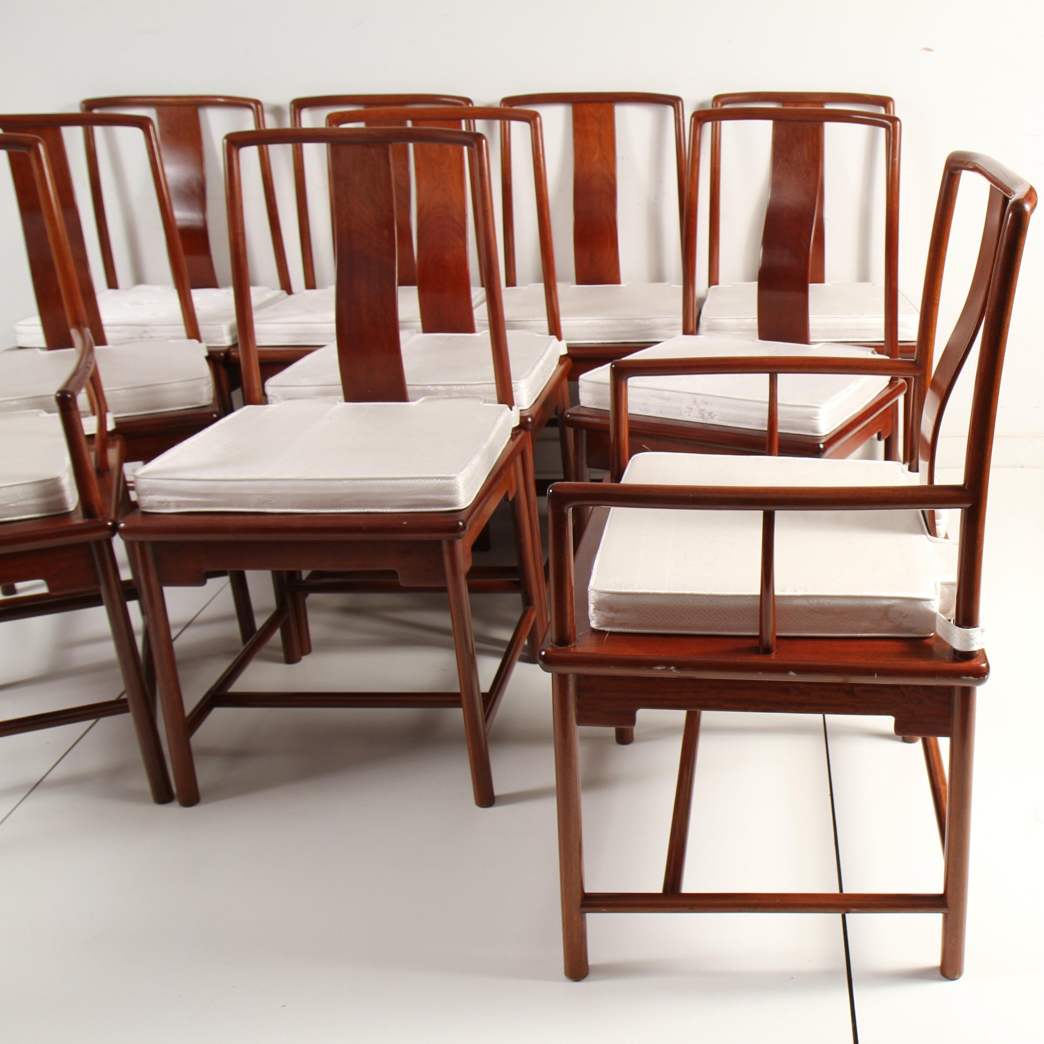 Midcentury Chinese Rosewood Dining Chairs 2