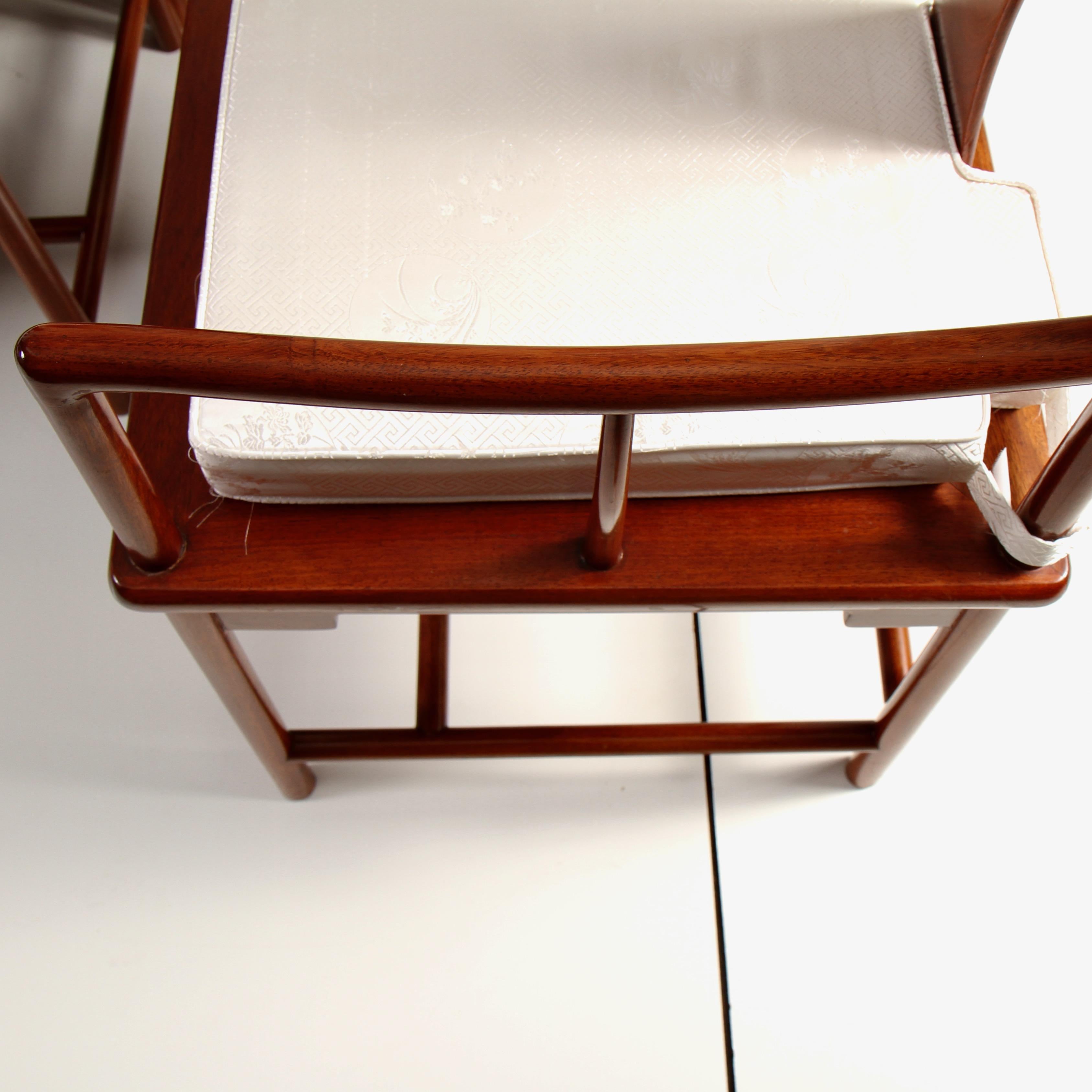 Midcentury Chinese Rosewood Dining Chairs 3
