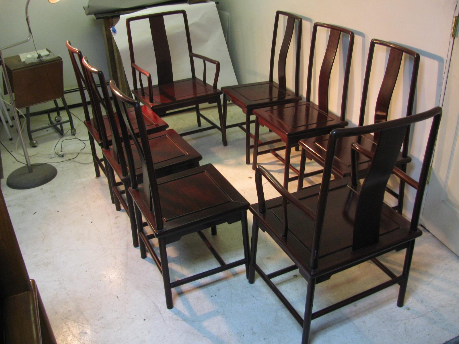 chinese rosewood dining table set