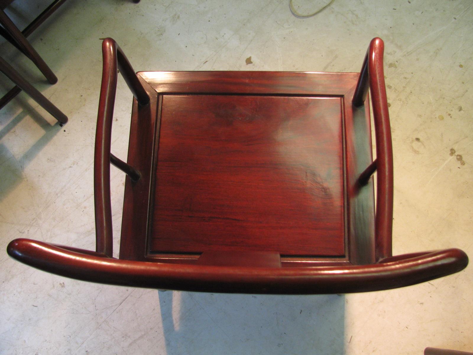 chinese rosewood dining table and chairs