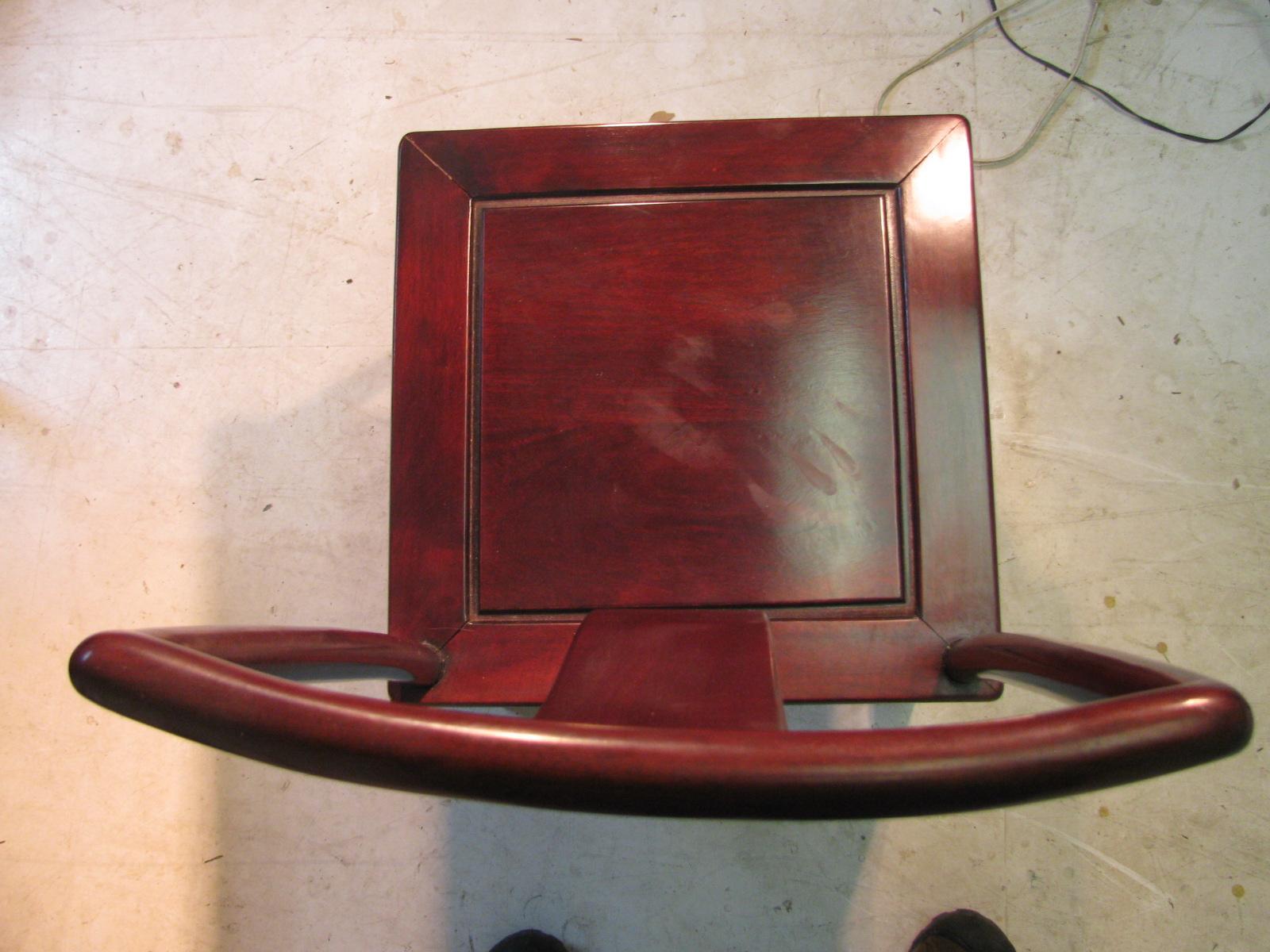 Mid Century Chinese Rosewood Dining Table and Eight Chairs In Good Condition In Port Jervis, NY