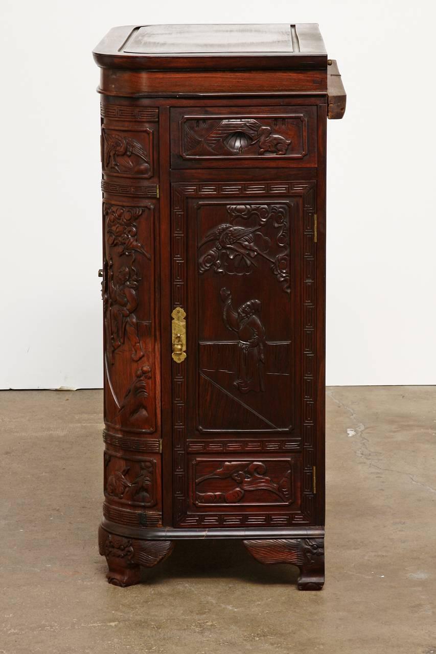 chinese rosewood bar cabinet