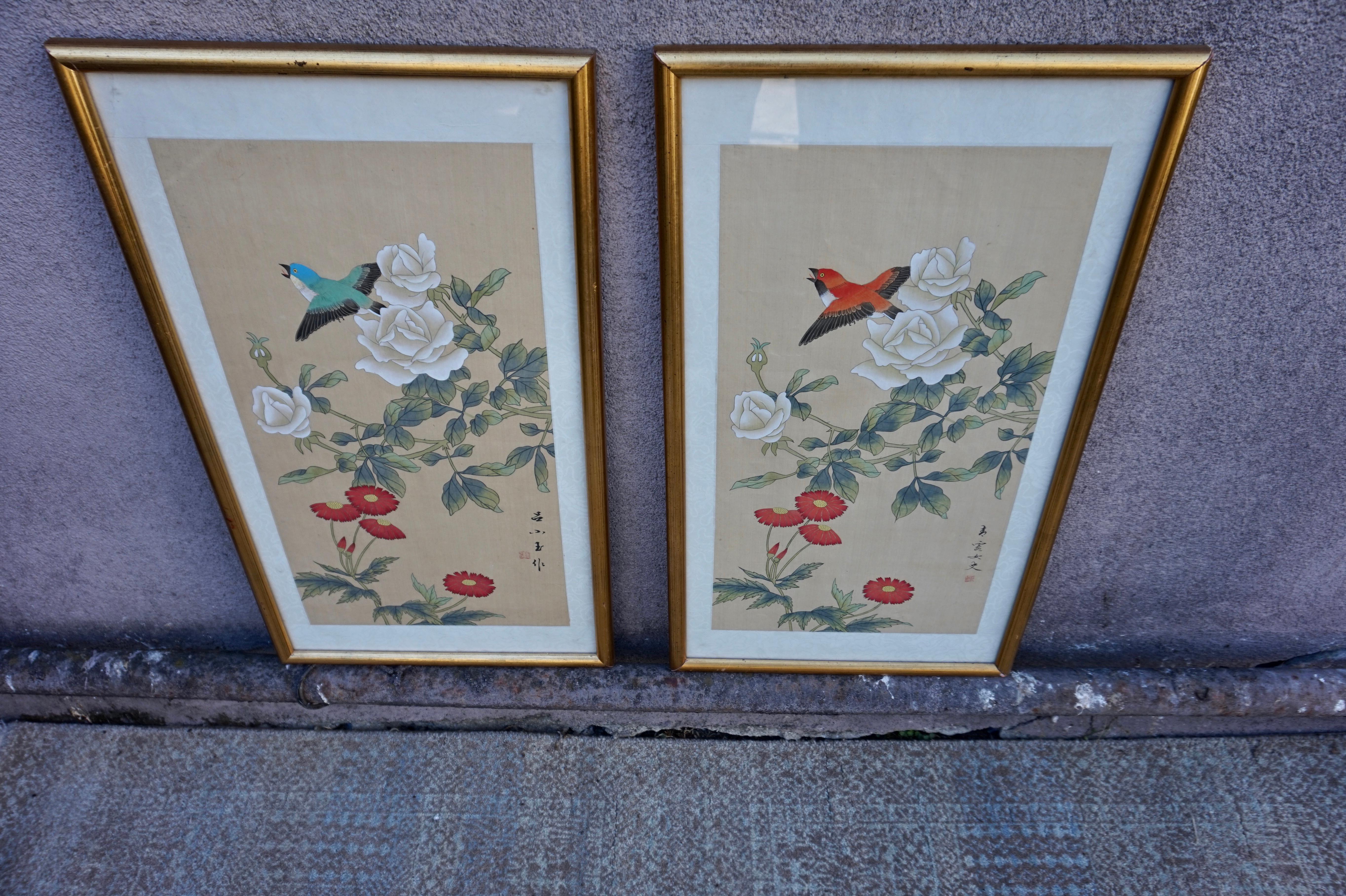 chinese silk screen paintings