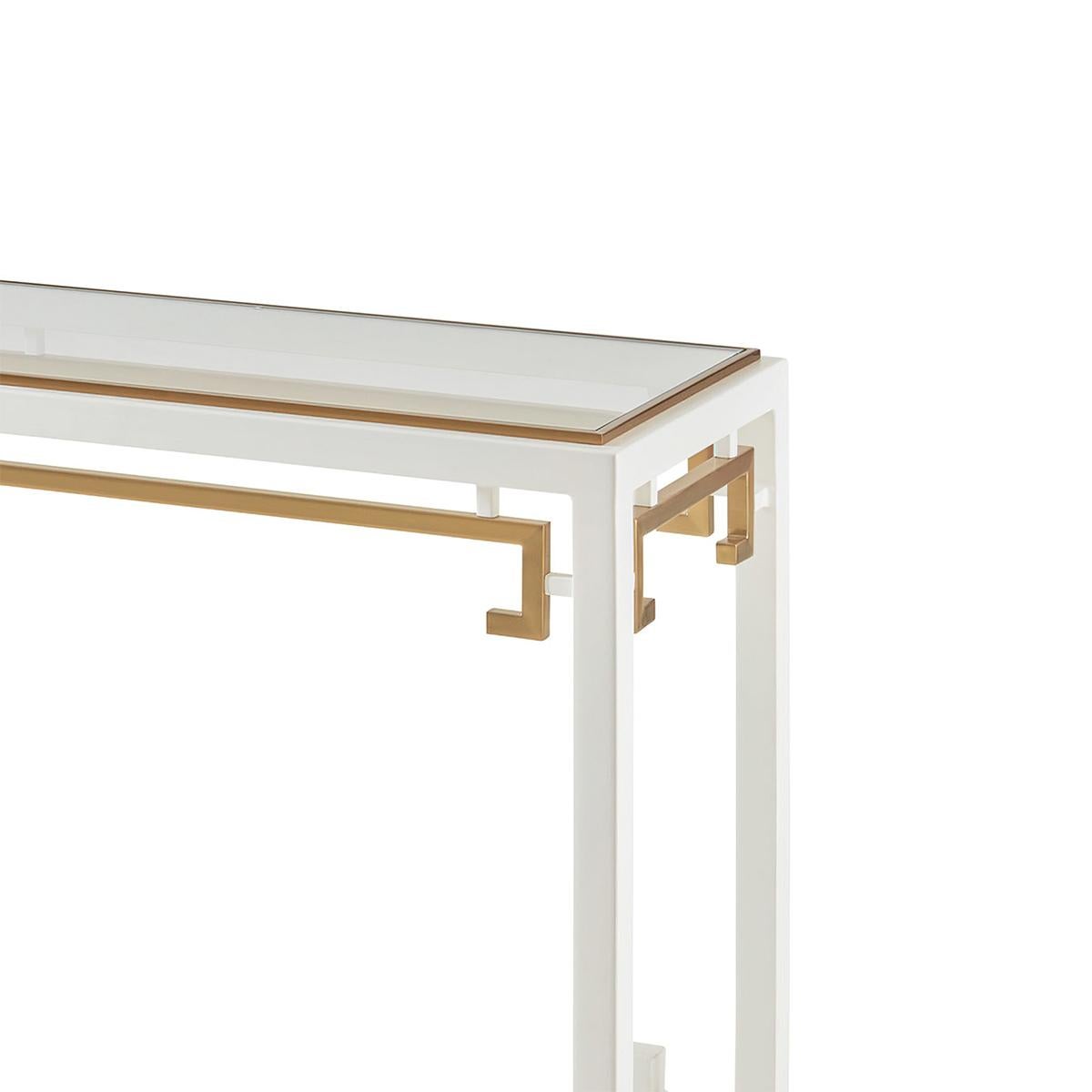 Mid-Century Modern Midcentury Chinoiserie Console Table For Sale
