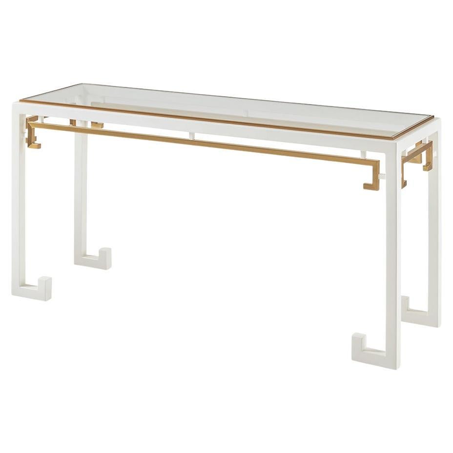 Midcentury Chinoiserie Console Table For Sale