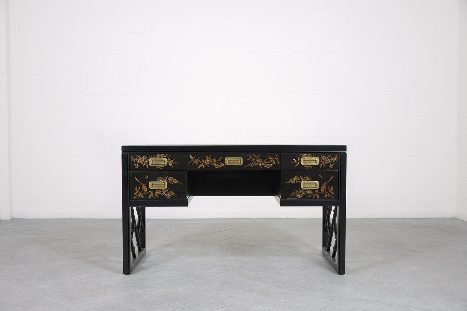 Mid-Century Chinoiserie Desk In Good Condition In Los Angeles, CA