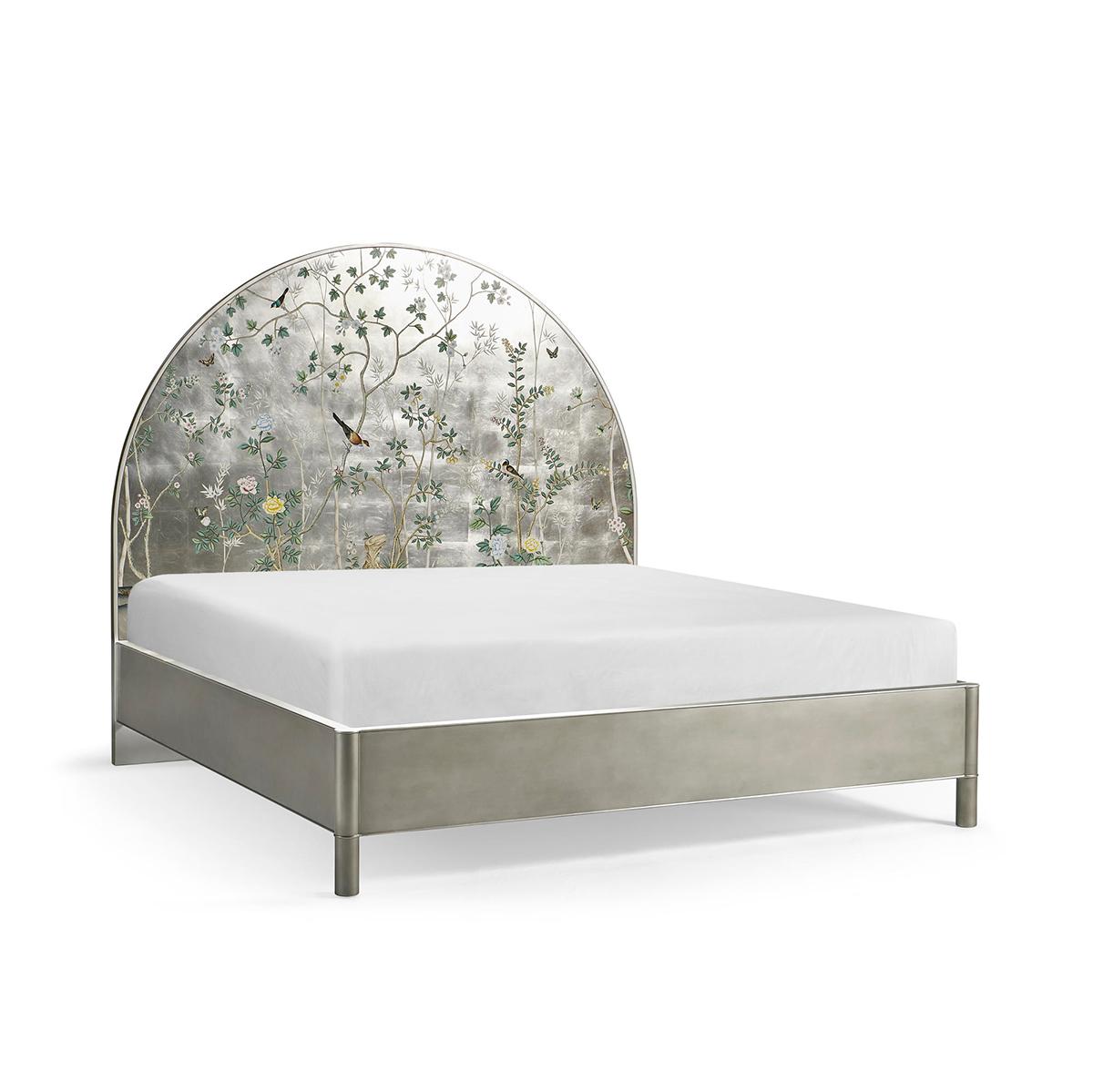 Mid-Century Modern Mid Century Chinoiserie King Bed For Sale