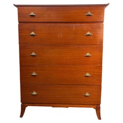 Mid-Century Chinoiserie "Pagoda" Highboy Dresser By R-Way Mid-Century Chinoiserie "Pagoda" Highboy Dresser By R-Way