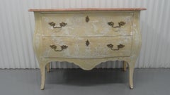 Midcentury Chinoiserie Painted Bombe Chest