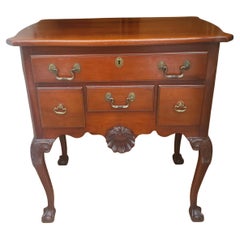 Mid Century Chippendale Heirloom Mahogany Ball and Claw Lowboy Chest