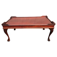 Vintage Mid-Century Chippendale Style Mahogany Coffee Table